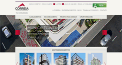 Desktop Screenshot of construtoracorreia.com.br